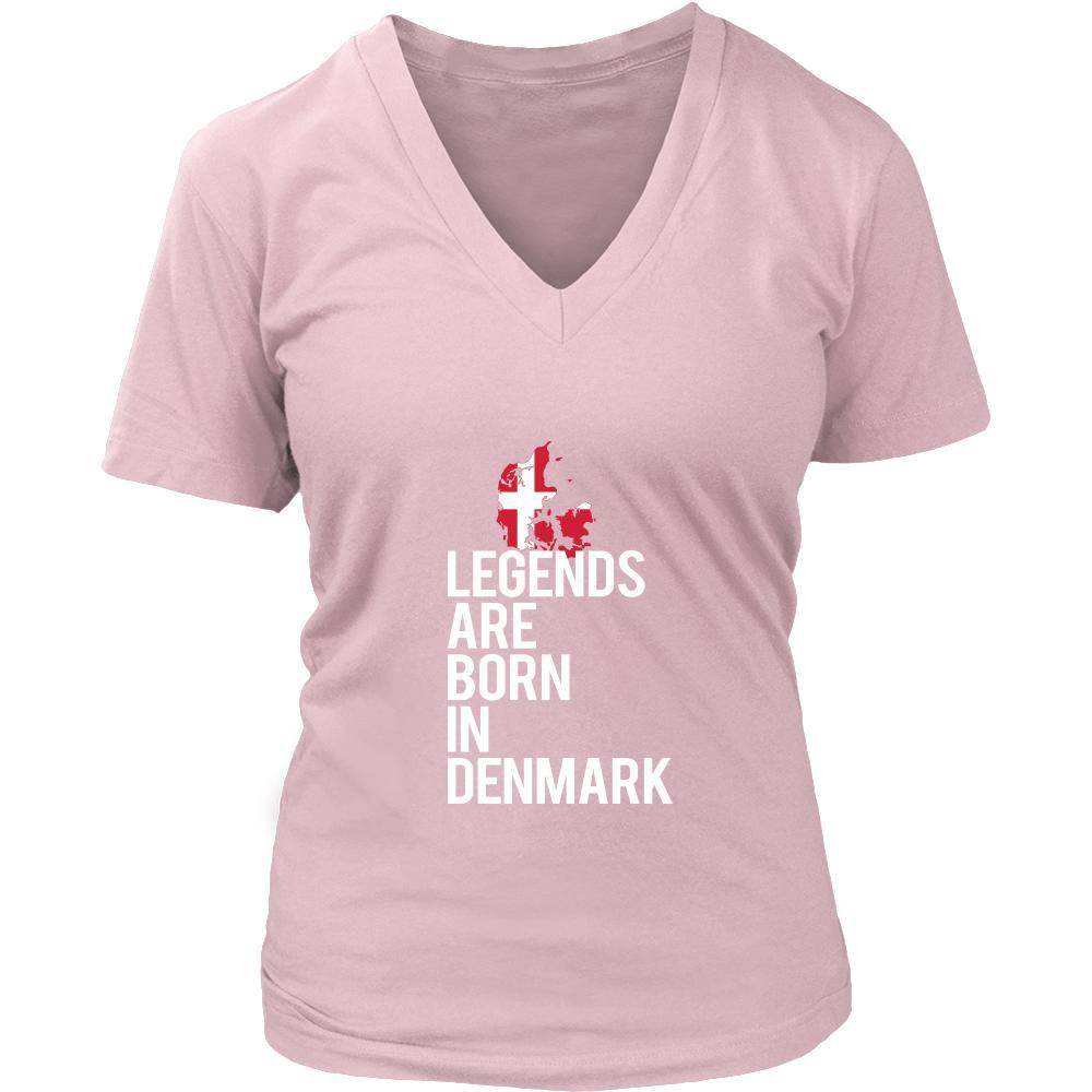 Denmark Shirt - Legends are born in Denmark - National Heritage Gift-T-shirt-Teelime | shirts-hoodies-mugs