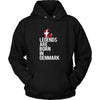 Denmark Shirt - Legends are born in Denmark - National Heritage Gift-T-shirt-Teelime | shirts-hoodies-mugs