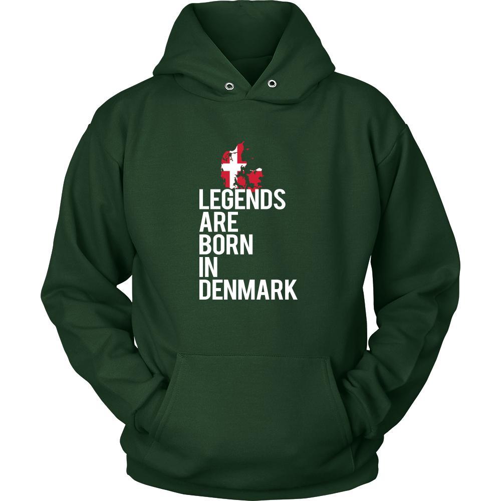 Denmark Shirt - Legends are born in Denmark - National Heritage Gift-T-shirt-Teelime | shirts-hoodies-mugs