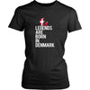 Denmark Shirt - Legends are born in Denmark - National Heritage Gift-T-shirt-Teelime | shirts-hoodies-mugs