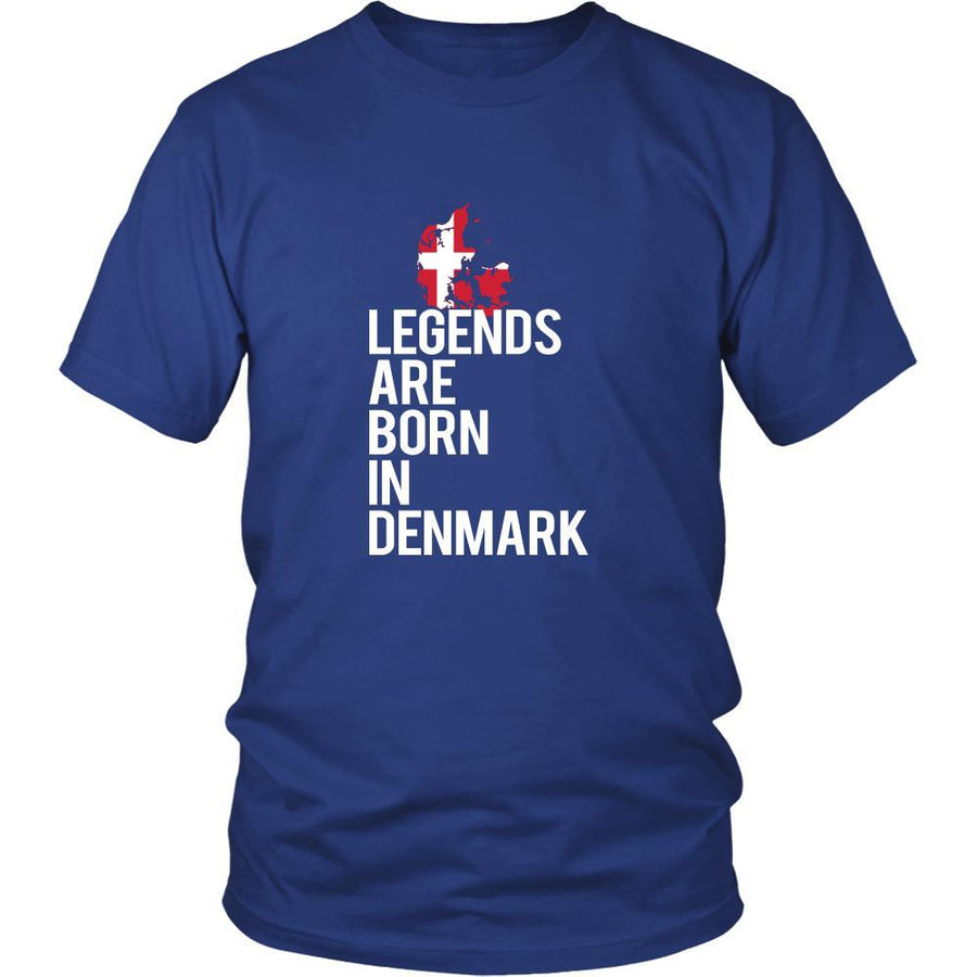 Denmark Shirt - Legends are born in Denmark - National Heritage Gift-T-shirt-Teelime | shirts-hoodies-mugs