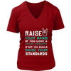 Dental Assistant Shirt - Raise your hand if you love Dental Assistant, if not raise your standards - Profession Gift-T-shirt-Teelime | shirts-hoodies-mugs