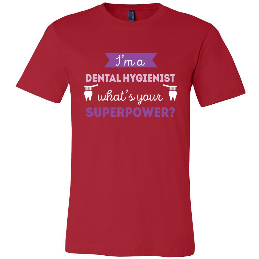 Dental hygienist Shirt - I'm a Dental hygienist, what's your superpower? - Profession Gift-T-shirt-Teelime | shirts-hoodies-mugs