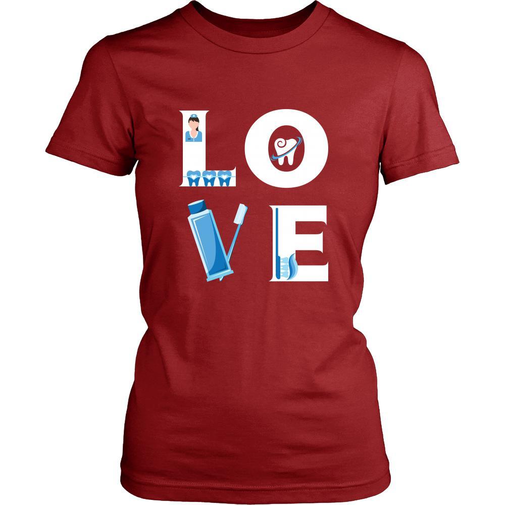 Dentist - LOVE Dentist - Profession/Job Shirt-T-shirt-Teelime | shirts-hoodies-mugs