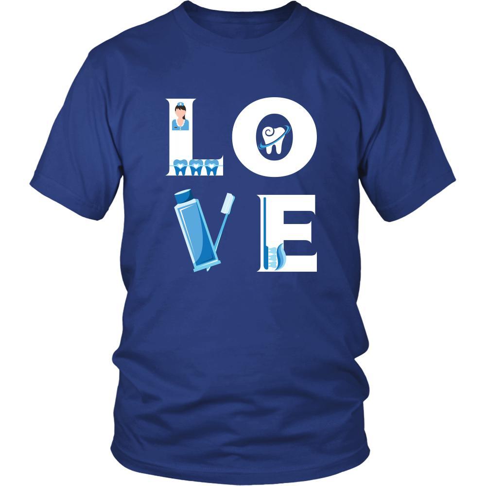 Dentist - LOVE Dentist - Profession/Job Shirt-T-shirt-Teelime | shirts-hoodies-mugs