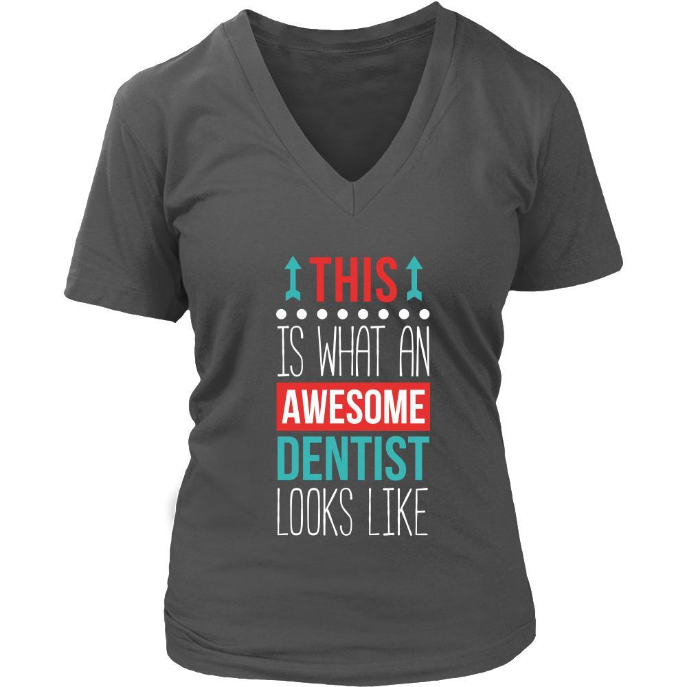 Dentist Shirt This is what an awesome Dentist looks like Profession Gift-T-shirt-Teelime | shirts-hoodies-mugs