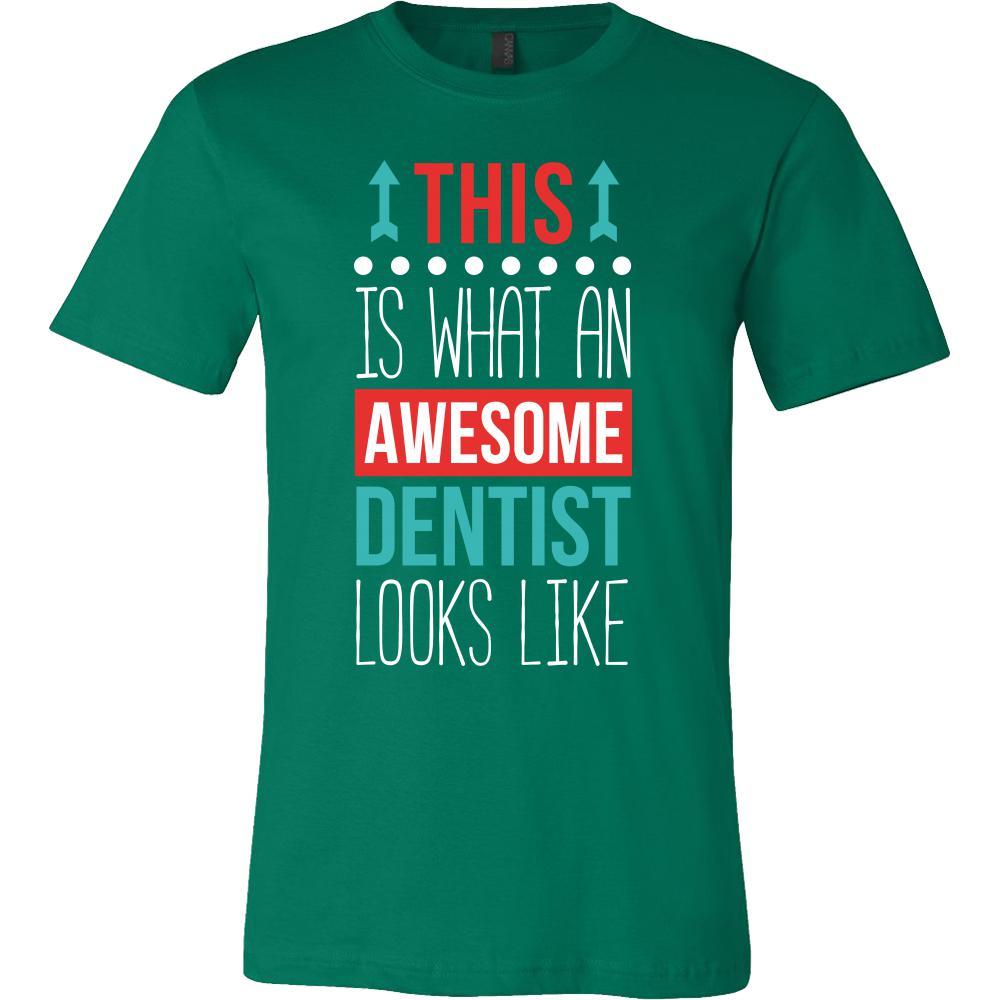 Dentist Shirt This is what an awesome Dentist looks like Profession Gift-T-shirt-Teelime | shirts-hoodies-mugs