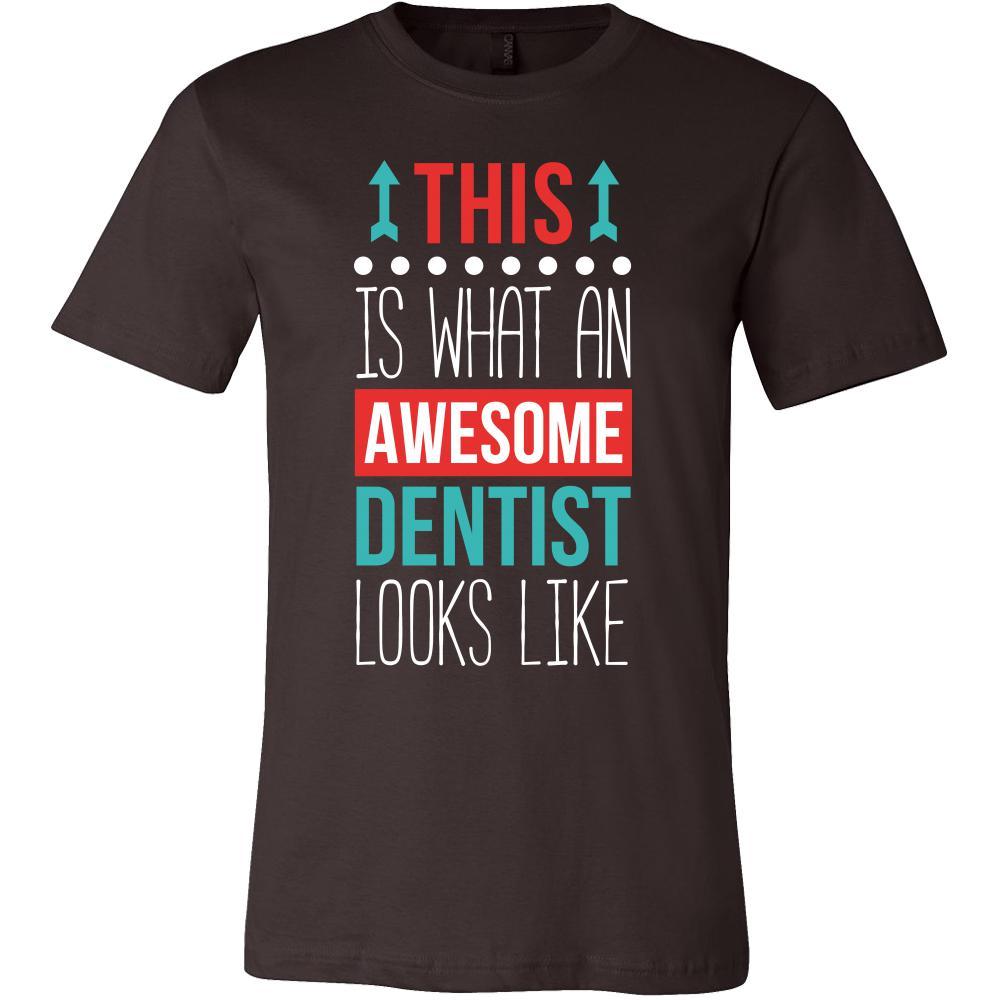 Dentist Shirt This is what an awesome Dentist looks like Profession Gift-T-shirt-Teelime | shirts-hoodies-mugs