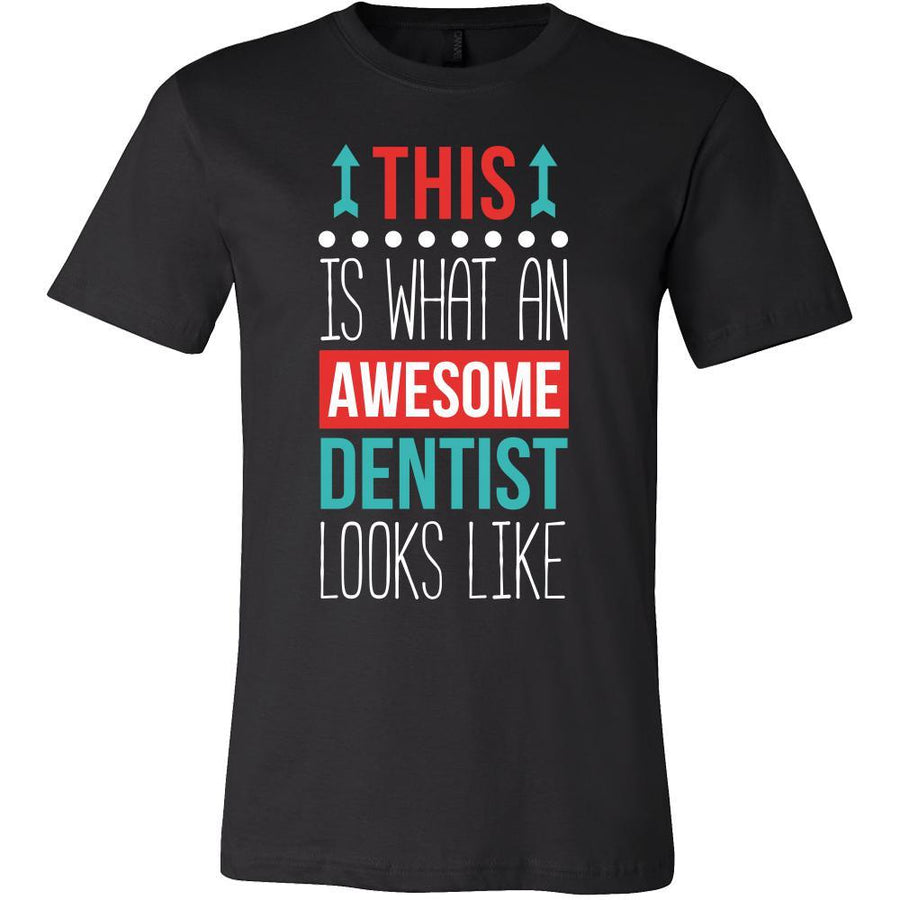 Dentist Shirt This is what an awesome Dentist looks like Profession Gift-T-shirt-Teelime | shirts-hoodies-mugs