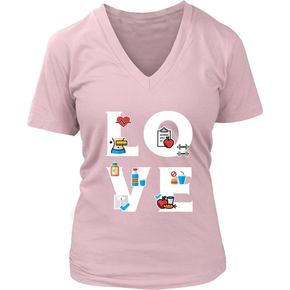 Dietitian - LOVE Dietitian - Health Profession/Job Shirt-T-shirt-Teelime | shirts-hoodies-mugs