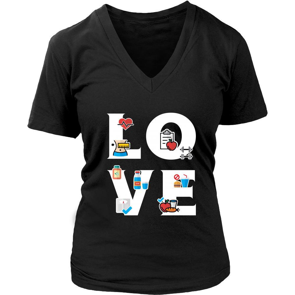 Dietitian - LOVE Dietitian - Health Profession/Job Shirt-T-shirt-Teelime | shirts-hoodies-mugs