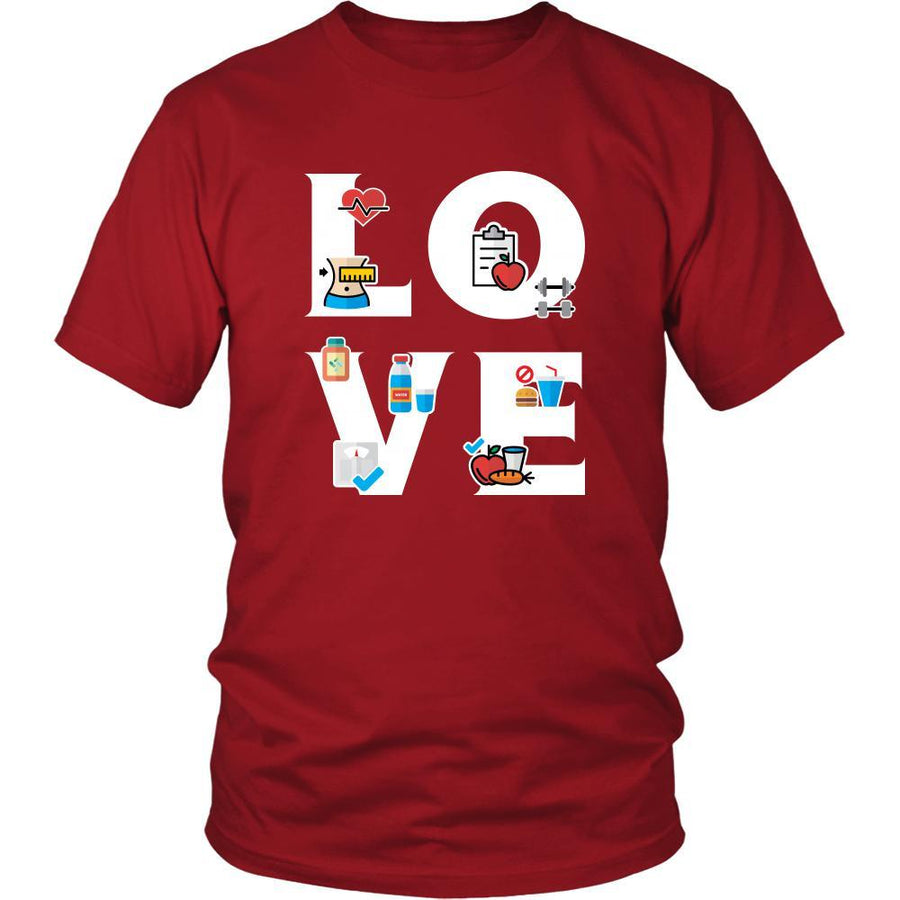 Dietitian - LOVE Dietitian - Health Profession/Job Shirt-T-shirt-Teelime | shirts-hoodies-mugs