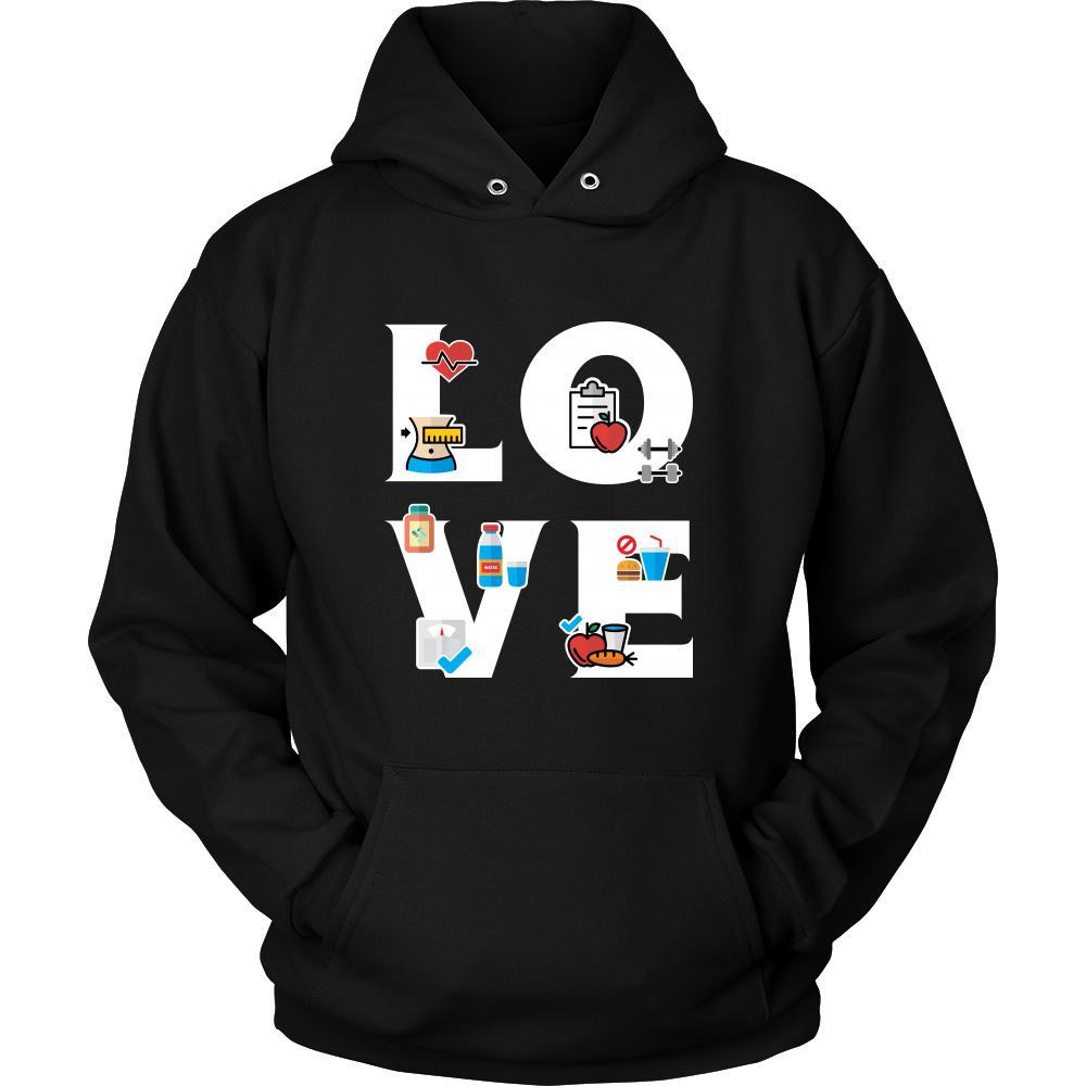 Dietitian - LOVE Dietitian - Health Profession/Job Shirt-T-shirt-Teelime | shirts-hoodies-mugs