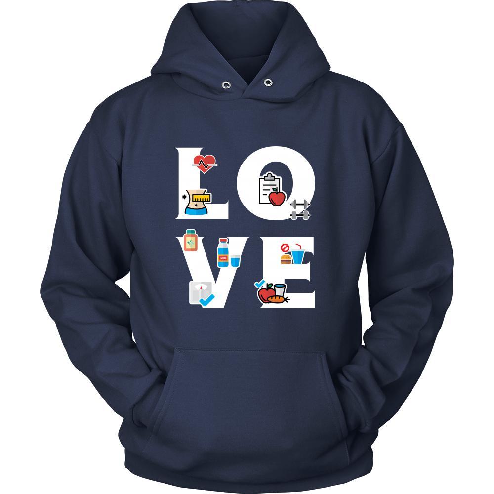 Dietitian - LOVE Dietitian - Health Profession/Job Shirt-T-shirt-Teelime | shirts-hoodies-mugs