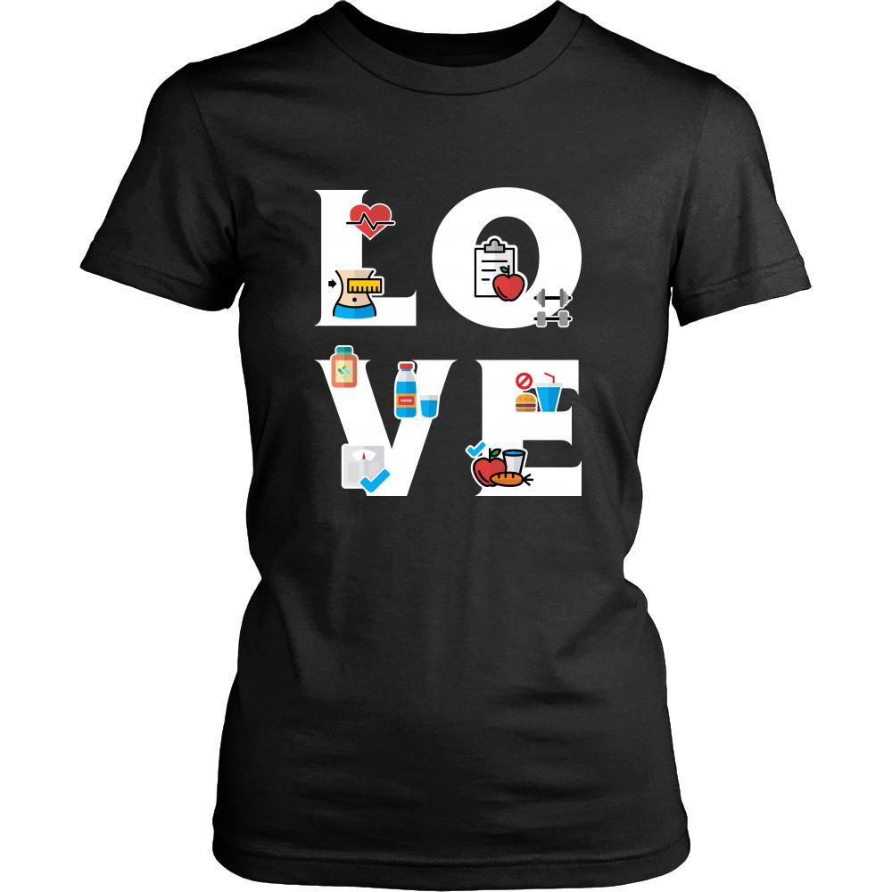 Dietitian - LOVE Dietitian - Health Profession/Job Shirt-T-shirt-Teelime | shirts-hoodies-mugs