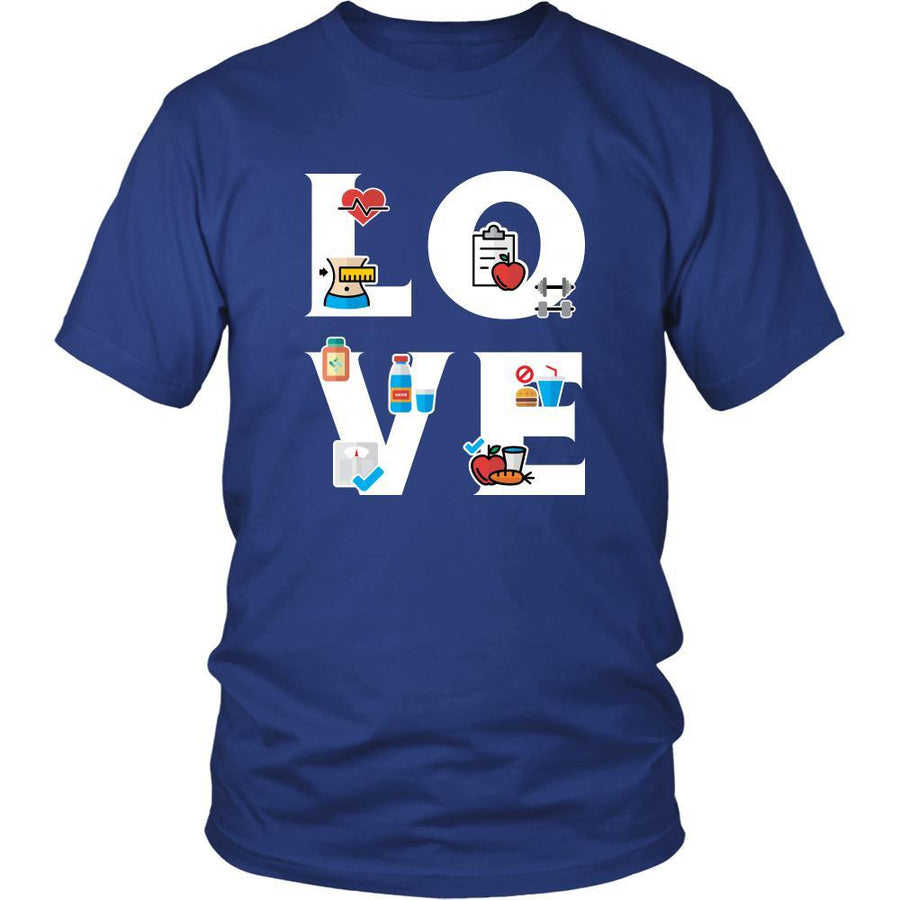 Dietitian - LOVE Dietitian - Health Profession/Job Shirt-T-shirt-Teelime | shirts-hoodies-mugs