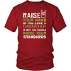 Dispatcher Shirt - Raise your hand if you love Dispatcher, if not raise your standards - Profession Gift-T-shirt-Teelime | shirts-hoodies-mugs