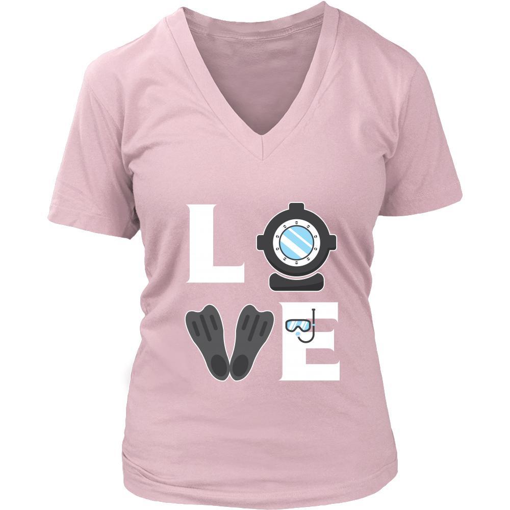 Diving - LOVE Diving - Dive Hobby Shirt-T-shirt-Teelime | shirts-hoodies-mugs