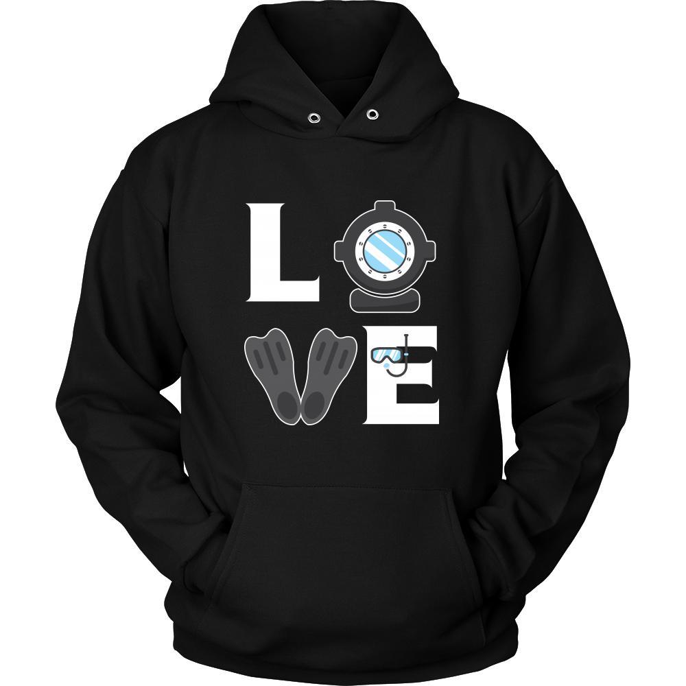 Diving - LOVE Diving - Dive Hobby Shirt-T-shirt-Teelime | shirts-hoodies-mugs
