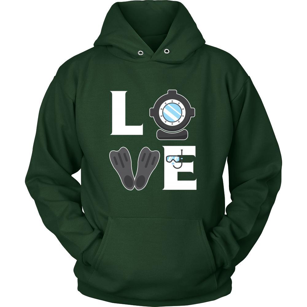 Diving - LOVE Diving - Dive Hobby Shirt-T-shirt-Teelime | shirts-hoodies-mugs