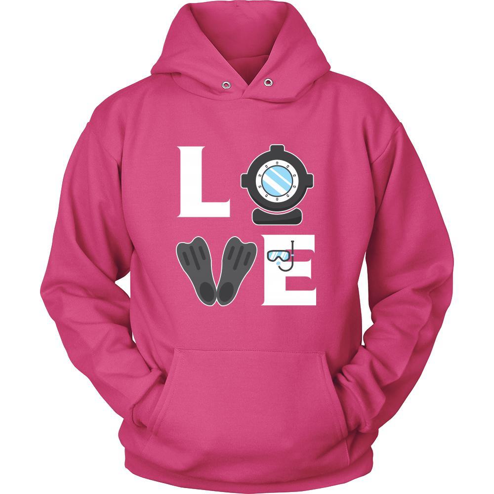 Diving - LOVE Diving - Dive Hobby Shirt-T-shirt-Teelime | shirts-hoodies-mugs