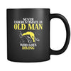 Diving Never underestimate an old man who goes diving 11oz Black Mug-Drinkware-Teelime | shirts-hoodies-mugs
