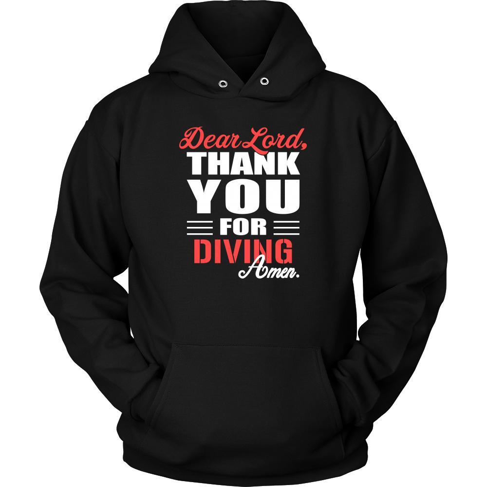 Diving Shirt - Dear Lord, thank you for Diving Amen- Hobby-T-shirt-Teelime | shirts-hoodies-mugs