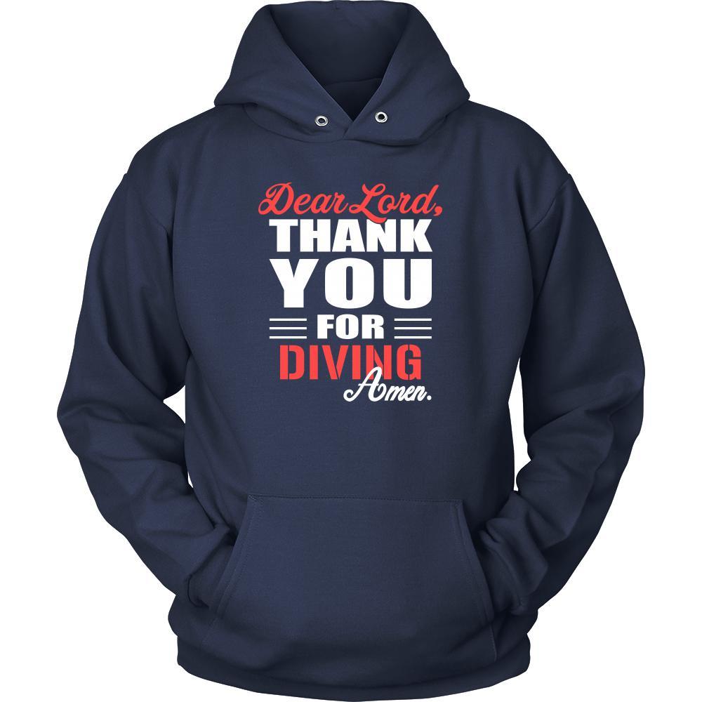 Diving Shirt - Dear Lord, thank you for Diving Amen- Hobby-T-shirt-Teelime | shirts-hoodies-mugs