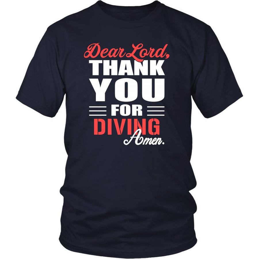 Diving Shirt - Dear Lord, thank you for Diving Amen- Hobby-T-shirt-Teelime | shirts-hoodies-mugs