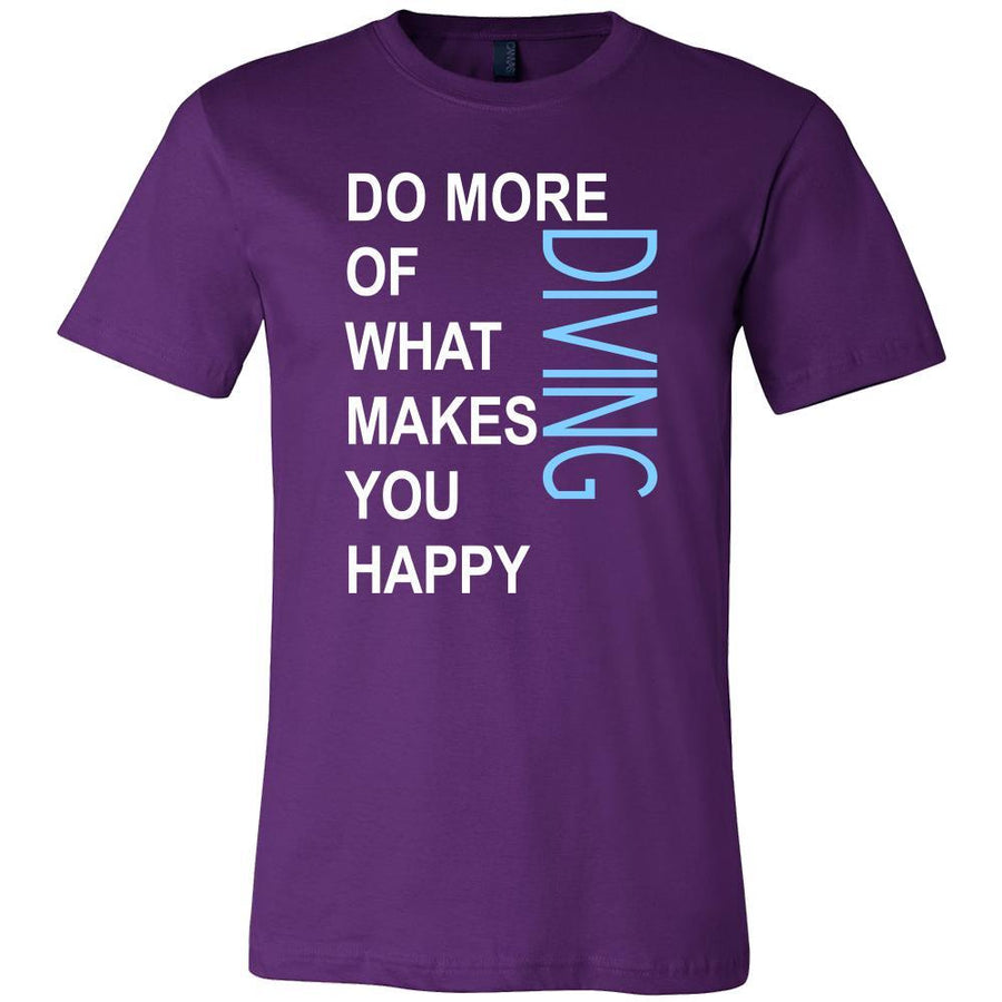 Diving Shirt - Do more of what makes you happy Diving- Hobby Gift-T-shirt-Teelime | shirts-hoodies-mugs
