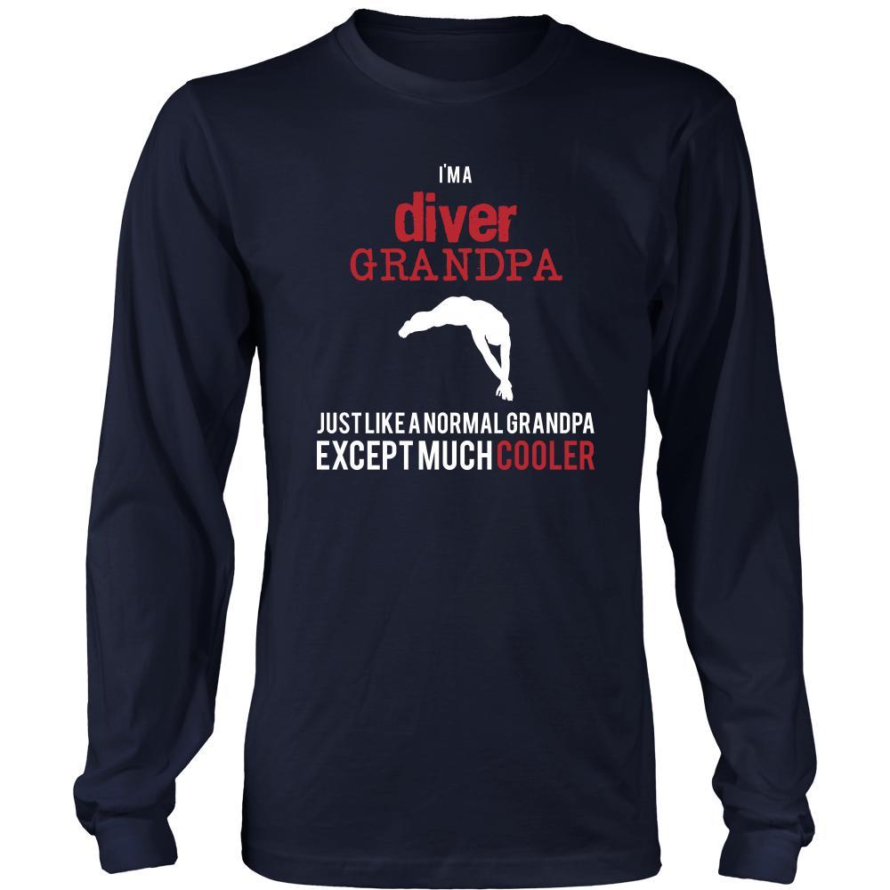 Diving Shirt - I'm a diver grandpa just like a normal grandpa except much cooler Grandfather Hobby Gift-T-shirt-Teelime | shirts-hoodies-mugs