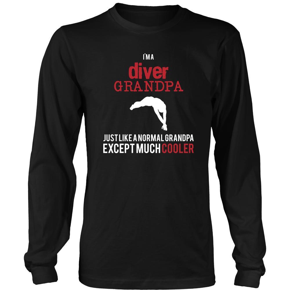 Diving Shirt - I'm a diver grandpa just like a normal grandpa except much cooler Grandfather Hobby Gift-T-shirt-Teelime | shirts-hoodies-mugs