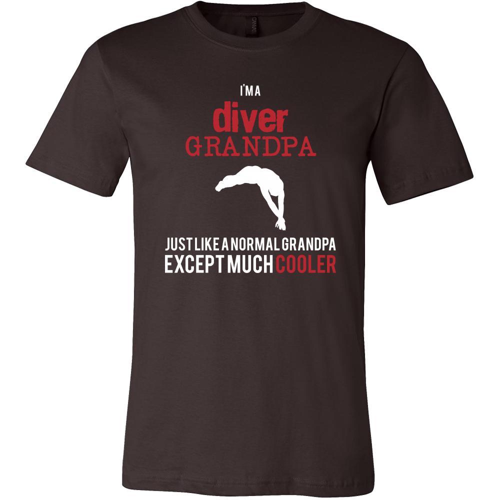 Diving Shirt - I'm a diver grandpa just like a normal grandpa except much cooler Grandfather Hobby Gift-T-shirt-Teelime | shirts-hoodies-mugs
