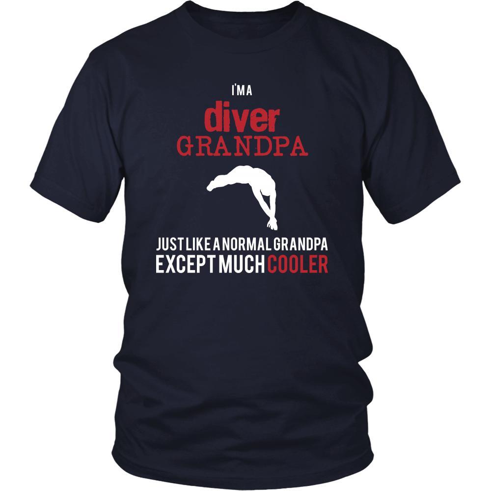 Diving Shirt - I'm a diver grandpa just like a normal grandpa except much cooler Grandfather Hobby Gift-T-shirt-Teelime | shirts-hoodies-mugs