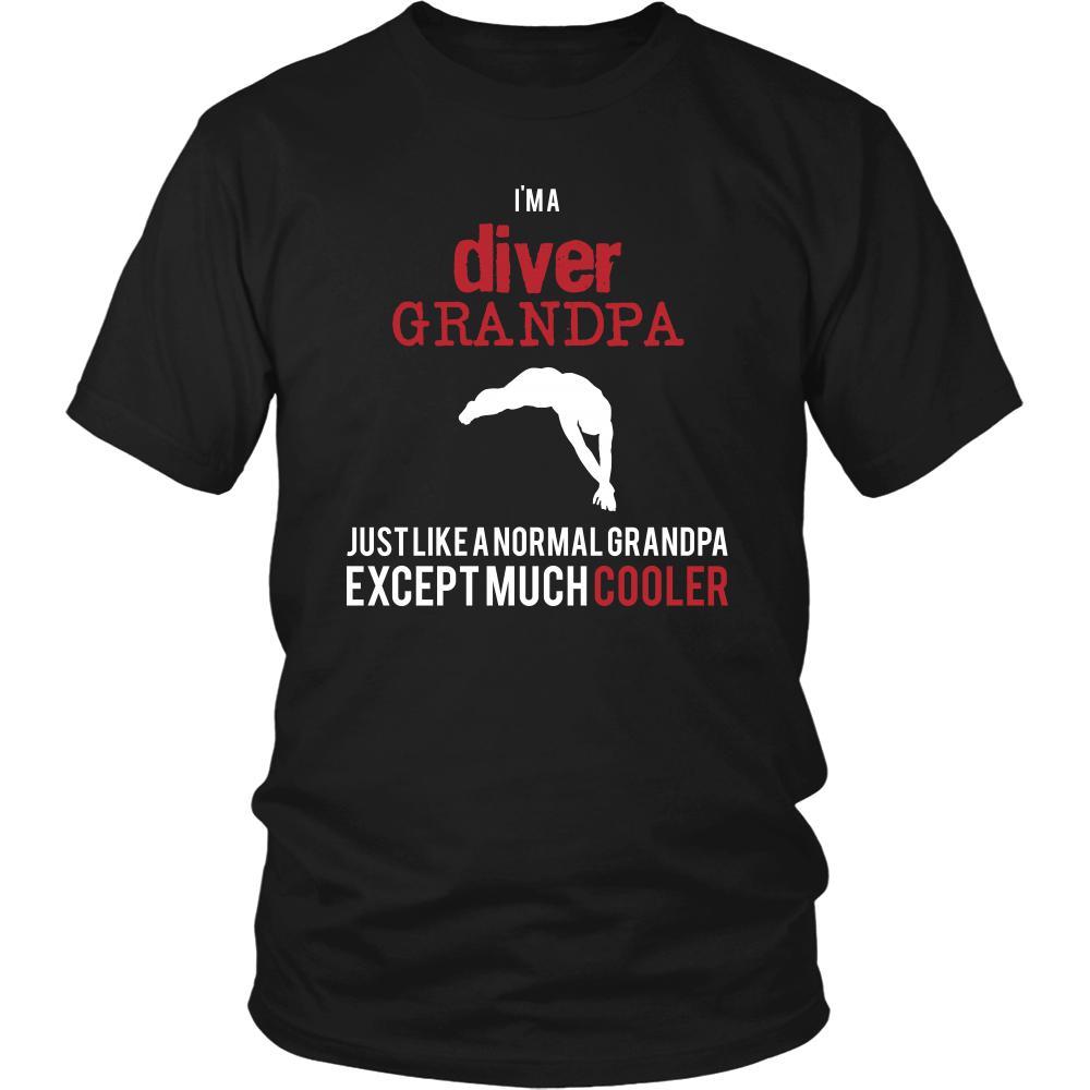 Diving Shirt - I'm a diver grandpa just like a normal grandpa except much cooler Grandfather Hobby Gift-T-shirt-Teelime | shirts-hoodies-mugs