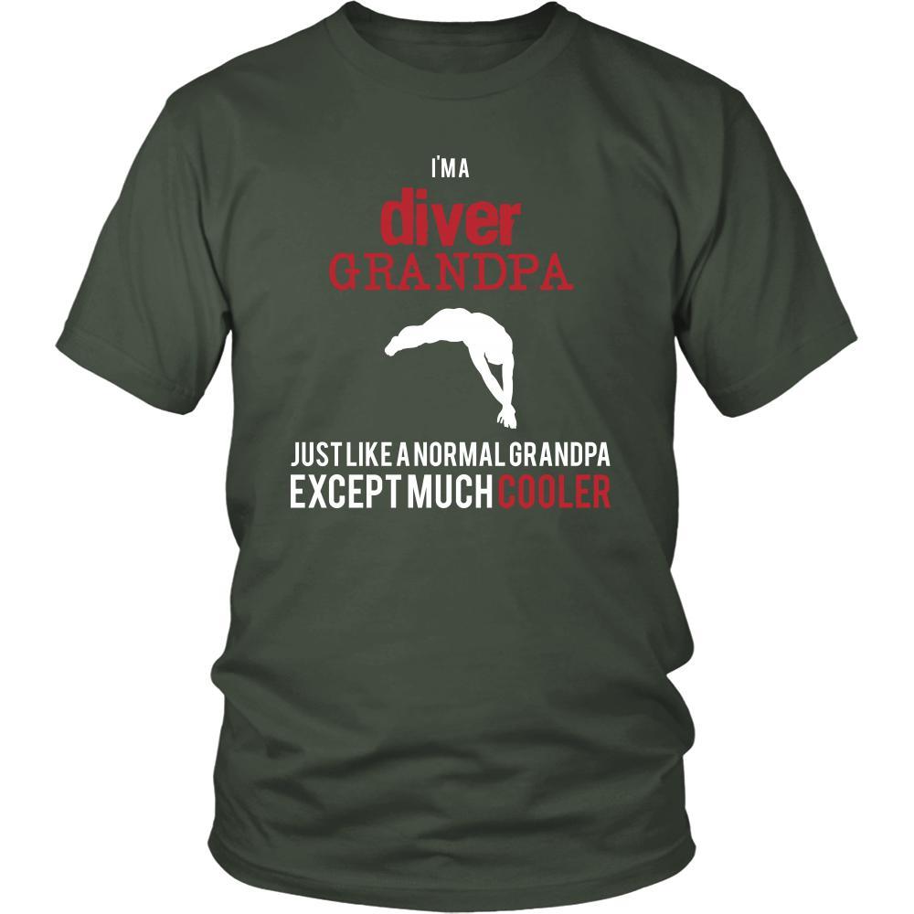 Diving Shirt - I'm a diver grandpa just like a normal grandpa except much cooler Grandfather Hobby Gift-T-shirt-Teelime | shirts-hoodies-mugs