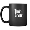 Diving The Diver 11oz Black Mug-Drinkware-Teelime | shirts-hoodies-mugs