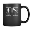 Diving - Your husband My husband - 11oz Black Mug-Drinkware-Teelime | shirts-hoodies-mugs