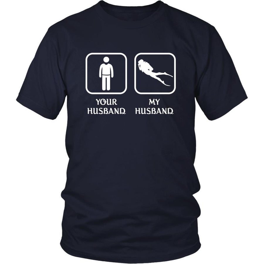 Diving - Your husband My husband - Mother's Day Hobby Shirt-T-shirt-Teelime | shirts-hoodies-mugs