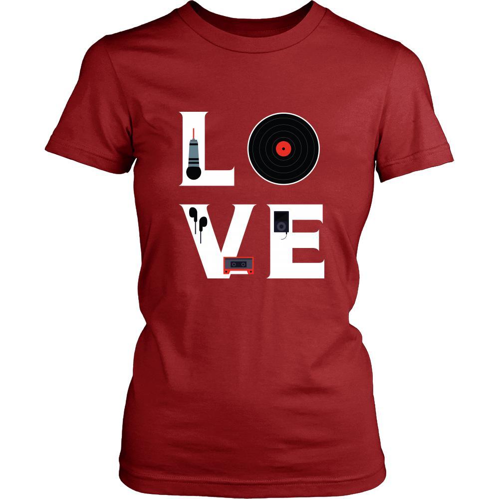 DJ - LOVE DJ - Music Profession/Job Shirt-T-shirt-Teelime | shirts-hoodies-mugs