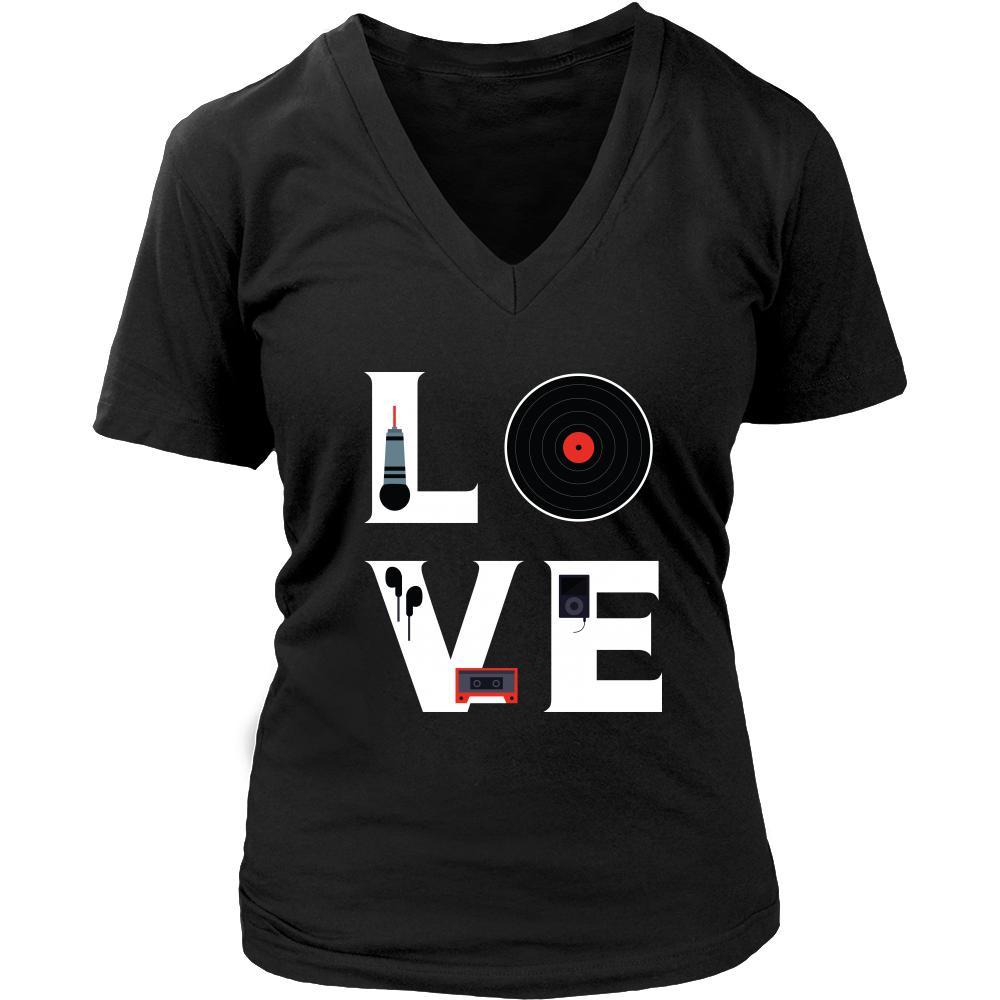 DJ - LOVE DJ - Music Profession/Job Shirt-T-shirt-Teelime | shirts-hoodies-mugs