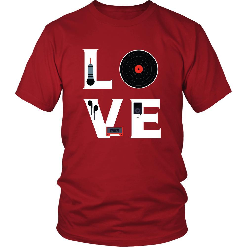 DJ - LOVE DJ - Music Profession/Job Shirt-T-shirt-Teelime | shirts-hoodies-mugs
