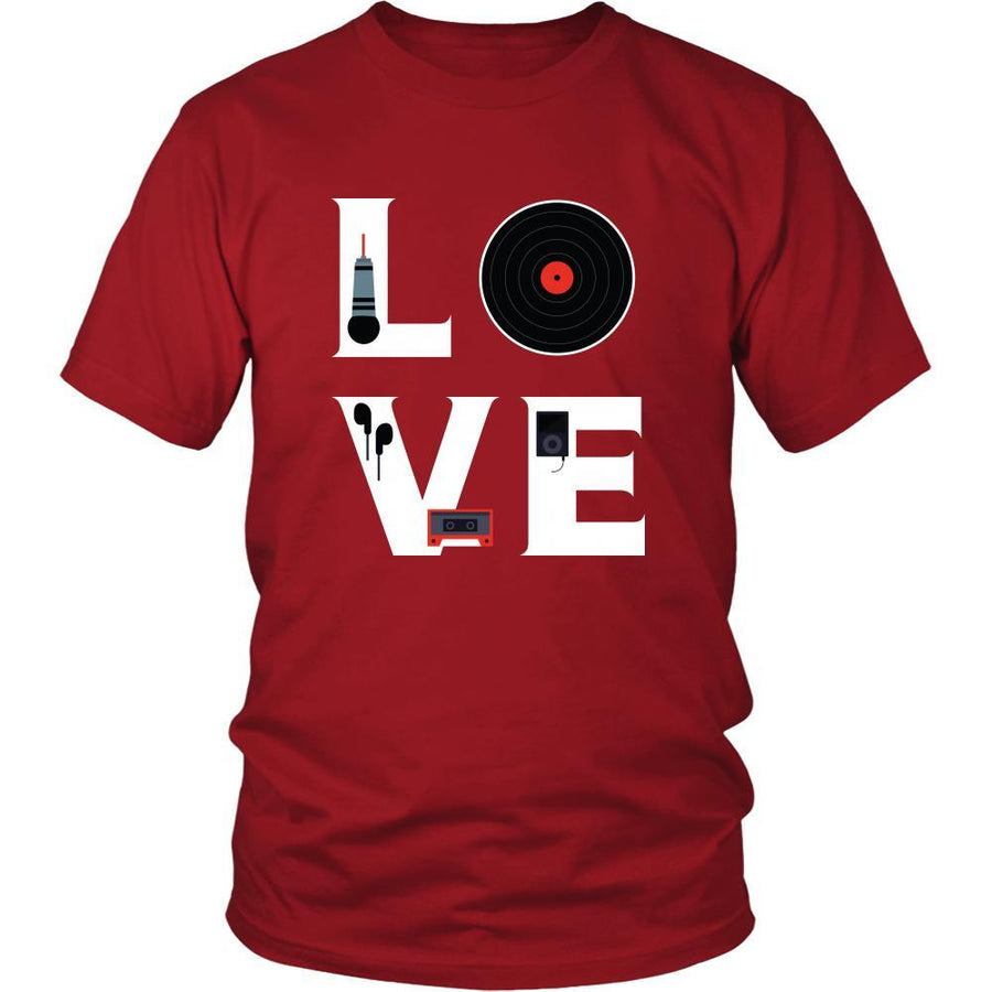 DJ - LOVE DJ - Music Profession/Job Shirt-T-shirt-Teelime | shirts-hoodies-mugs