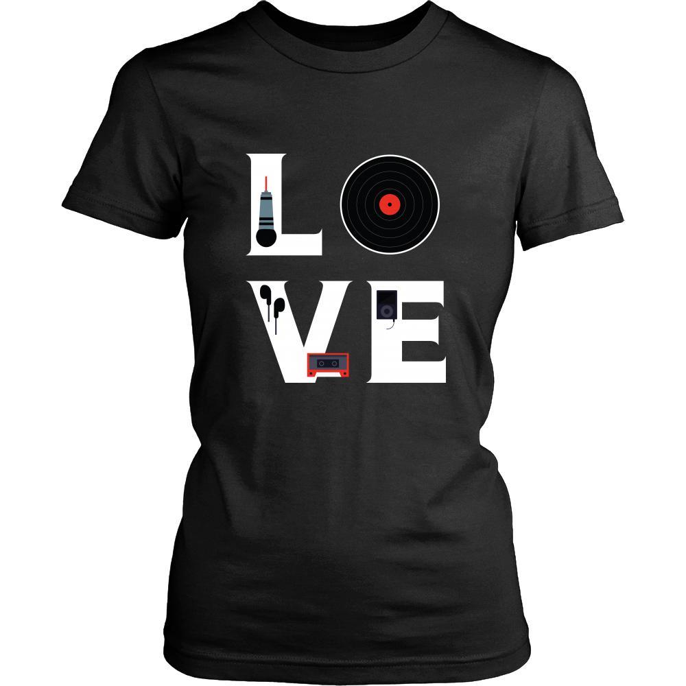 DJ - LOVE DJ - Music Profession/Job Shirt-T-shirt-Teelime | shirts-hoodies-mugs