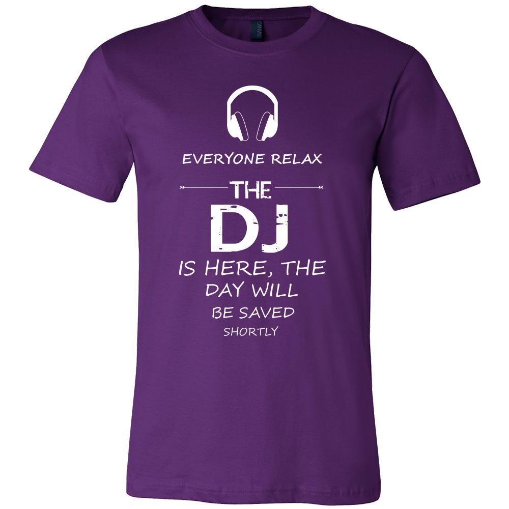 DJ Shirt - Everyone relax the DJ is here, the day will be save shortly - Profession Gift-T-shirt-Teelime | shirts-hoodies-mugs