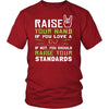 DJ Shirt - Raise your hand if you love DJ, if not raise your standards - Profession Gift-T-shirt-Teelime | shirts-hoodies-mugs