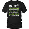 DJ Shirt - Raise your hand if you love DJ, if not raise your standards - Profession Gift-T-shirt-Teelime | shirts-hoodies-mugs