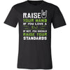 DJ Shirt - Raise your hand if you love DJ, if not raise your standards - Profession Gift-T-shirt-Teelime | shirts-hoodies-mugs