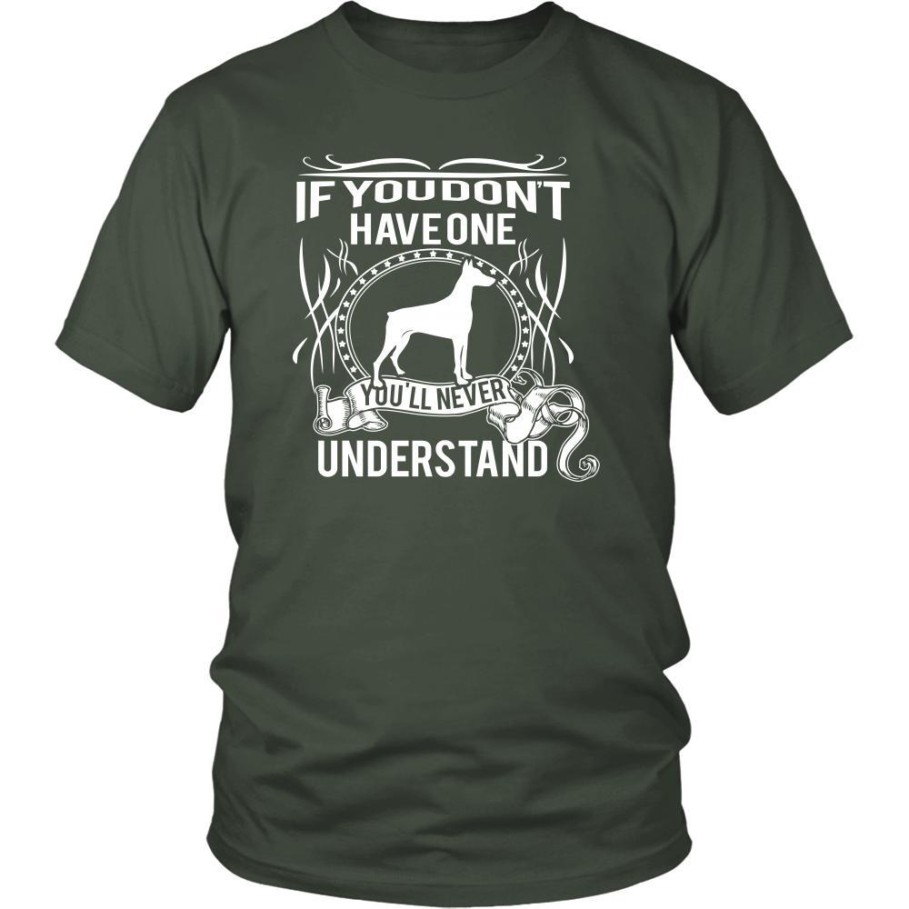 Doberman Shirt - If you don't have one you'll never understand- Dog Lover Gift-T-shirt-Teelime | shirts-hoodies-mugs