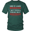 Doberman Shirt - Sorry If I Looked Interested, I think about Doberman - Dog Lover Gift-T-shirt-Teelime | shirts-hoodies-mugs